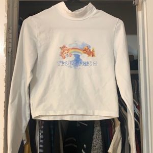 teddy fresh x Care Bears crop